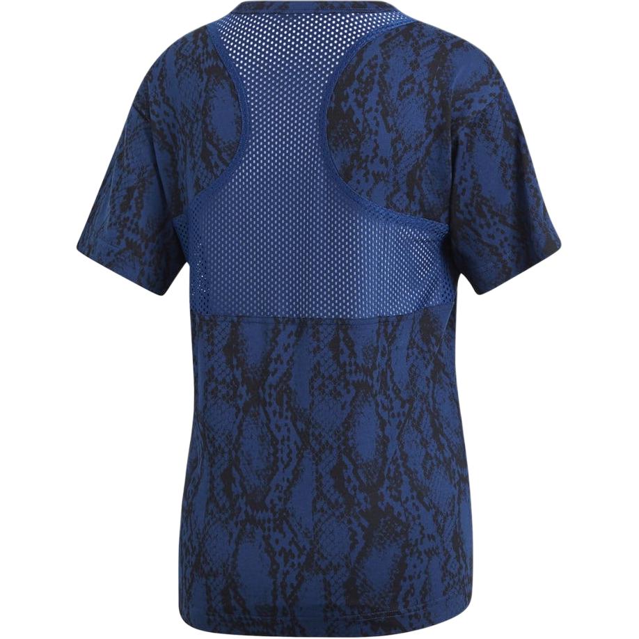Adidas Stella McCartney Farbverlauf Weich Bequem Vielseitig Kurzarm T-Shirt Damen Oberteile Blau DT9233