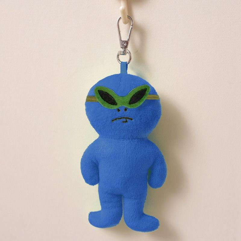 Cartoon Funny Expression Alien Doll Pendant Plush Toy Doll Bag Hanging Keychain