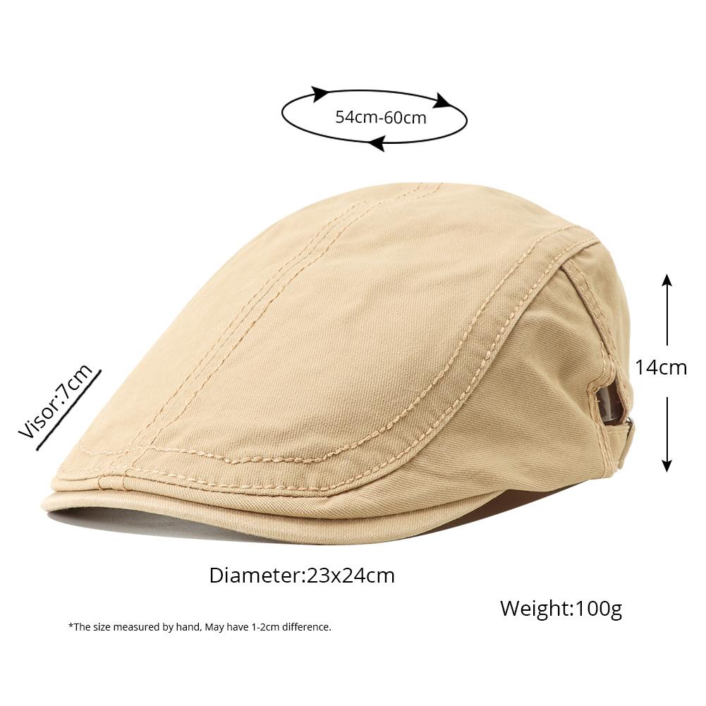 New Solid Color Cotton Beret Hat Adjustable Newsboy Cap Hip Hop British Painters Hat Berets For Men Women Y2K Flat Visor Cap