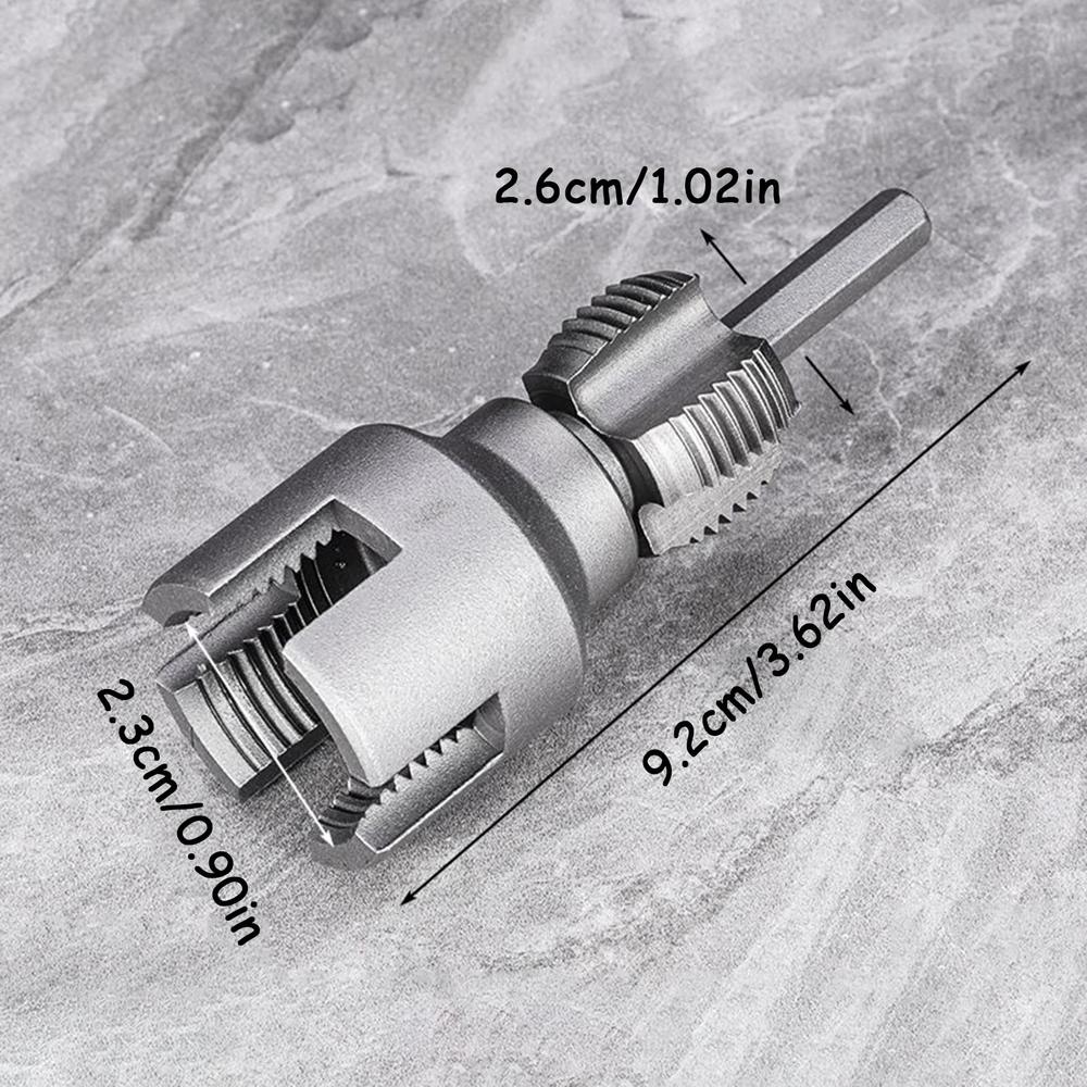 PVC Pipe Threader Kit 4/6 Points Fast Tapping Tool Internal External Thread Opener Portable Plumbing Repair Equipment