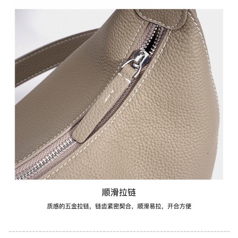 2026 Early Large-capacity Commuting Shoulder Bag All-match Hobo Underarm Simple Leather High-quality Cross-body Women's