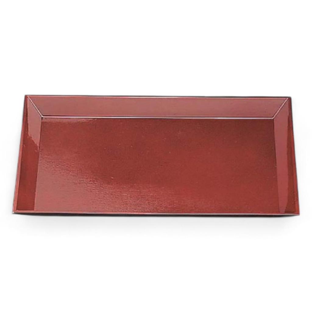 45cm Japanese Lacquerware Tray with a Haban Fabric Made In Japan J-kitchens 5-shaku (1.5-inch) Pattern,