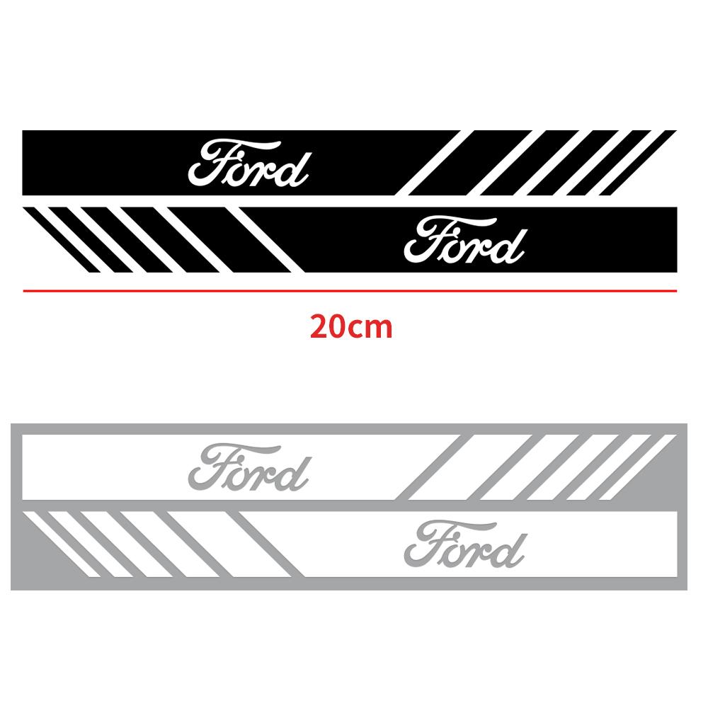 2PCS Vinyl Car Styling Rearview Mirror Sticker Decoration Accessories For Ford Focus Fiesta Shelby Mondeo Fusion Mustang Escape