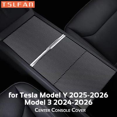 Para Tesla Model 3 Highland Y Juniper 2024-2026 Cubierta Protectora Adhesiva para Consola Central Película para Panel de Control Central Accesorios para Coche