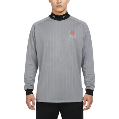 Pullover Stand Collar Sports Long Sleeve T-Shirt Men Tops IB3830-012