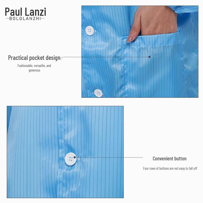 Unisex Anti-Static Dust-Proof Work Coat M