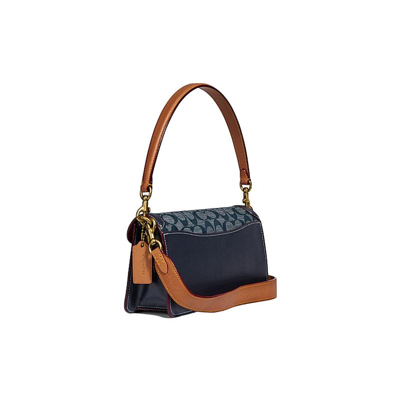 COACH handbag Tabby 26 Chambray fragrant bud all over print calfskin and leather Bacchus bag armpit bag hand-held shoulder crossbody bag medium size
