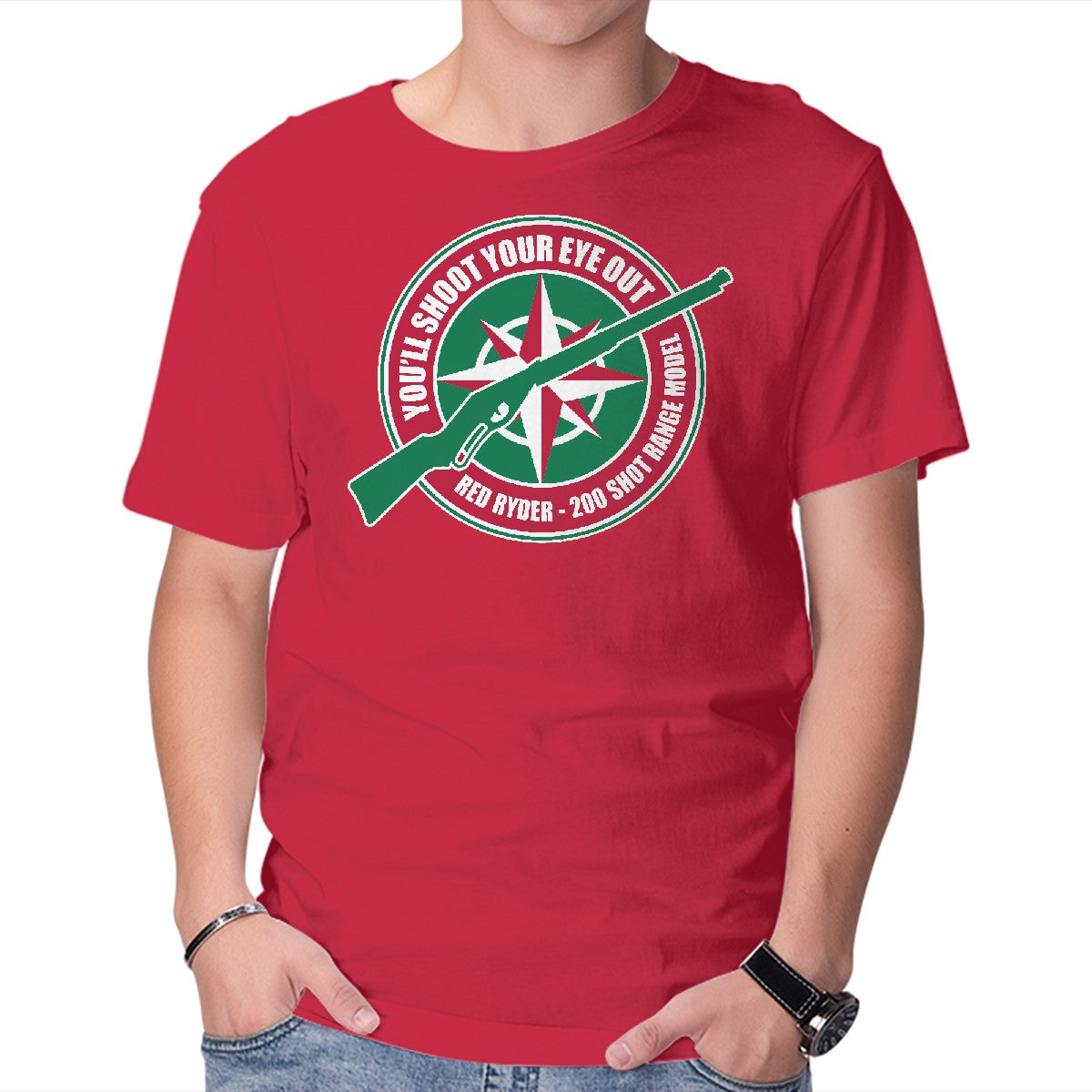 Unisex Crew Neck T-Shirt You ll Shoot Your Eye Out Graphic Short Sleeve Casual Tee XXXL