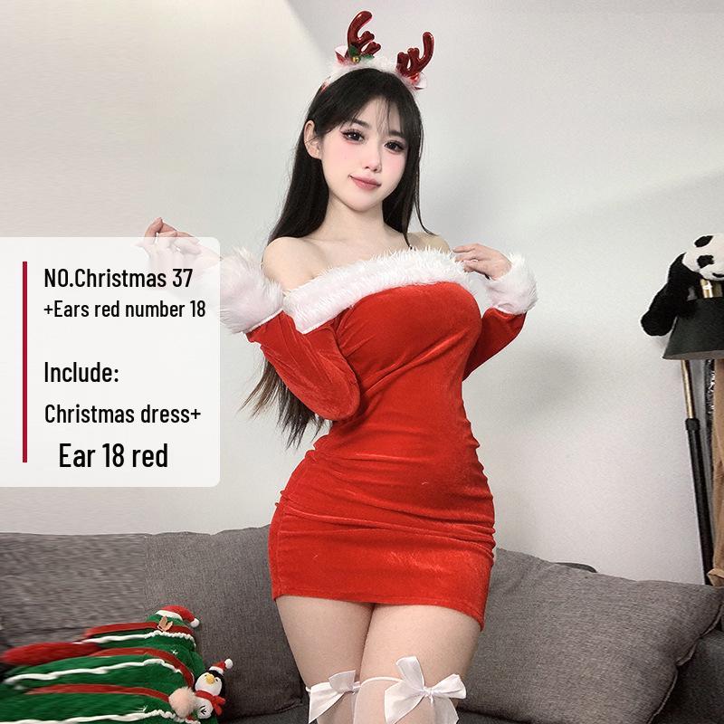 2024 Women's Sexy Christmas & New Year Costume - Little Devil Performance Outfit for Social Media Influencers