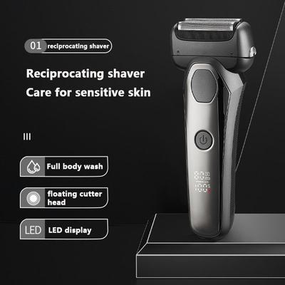 Electric Shaver Reciprocating High and Low Two-speed Adjustable Shaver Full Body Washable Type-c Rechargeable Shaver