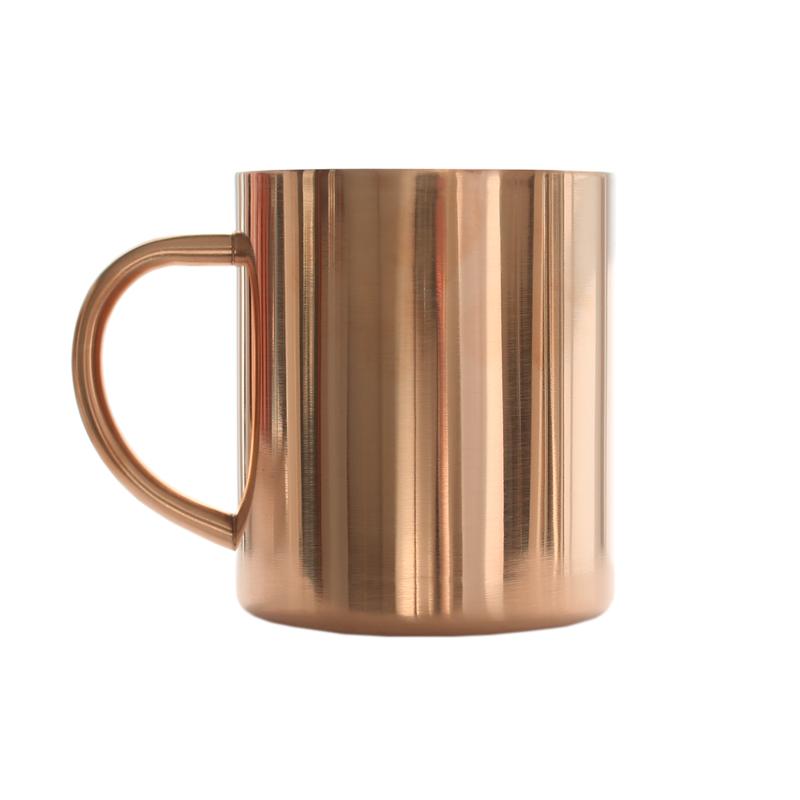Double Wall Insulated Stainless Steel Mug Fashion Gold Coffee Mug Milk Tea Cup Cool Beer Cup Tumbler Cafe Office Mug  Drinkware 400ml
