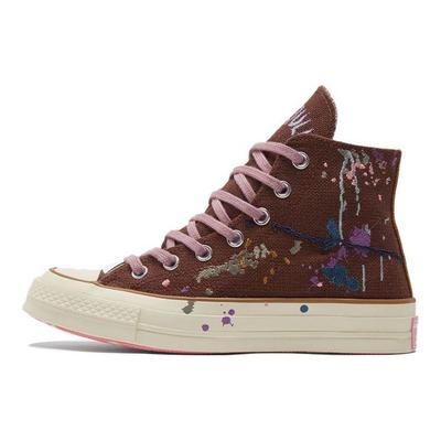 Bandulu x Chuck 70 High Paint Splatter - Baza Cappuccino Buty Unisex Brązowy 169909C