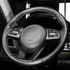 YOUTOOCAR Steering Wheel Cover Trim Compatible with Kia Seltos 2021-2023 Accessories (Carbon Fiber Pattern)