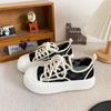 F2410 Mesh Breathable Summer Little White Shoes Women's Shoes 2024 New Bread Shoes Niche Biscuit Shoes Student Board Shoes