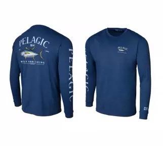 PELAGIC Tuta da Pesca Traspirante a Maniche Lunghe con Protezione Solare da Uomo, Pesca a Taiwan, Pesca in Mare, Pesca in Barca, Abbigliamento da Pesca