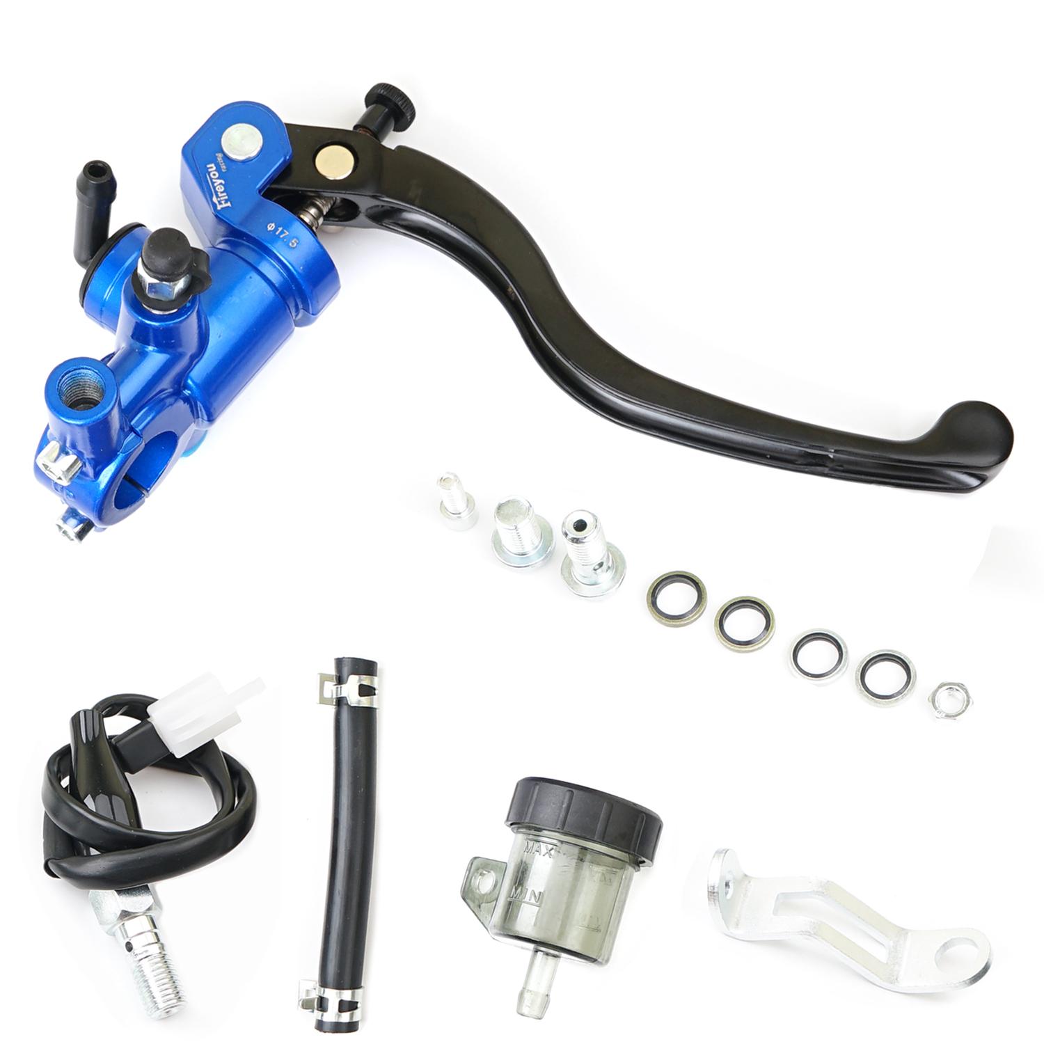 

Рычаг главного тормозного цилиндра мотоцикла, гидравлическое сцепление, поршень 17,5 мм, универсальный 22 мм для Cafe Racer Aprilia cb1000r