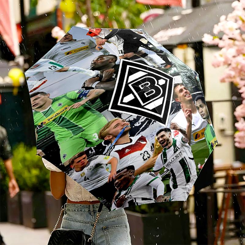 Borussia Monchengladbach Print Umbrella Automatic Opening/ Closing - Portable Foldable Design - Daily use for Travel/Outdoor - Gift for Birthday