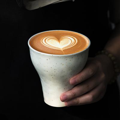 Keramický ruční hrnek na kávu s inkoustovým stříkancem Latte American Japanese personalizovaný vynikající šálka s prasečím rypákem 360ml