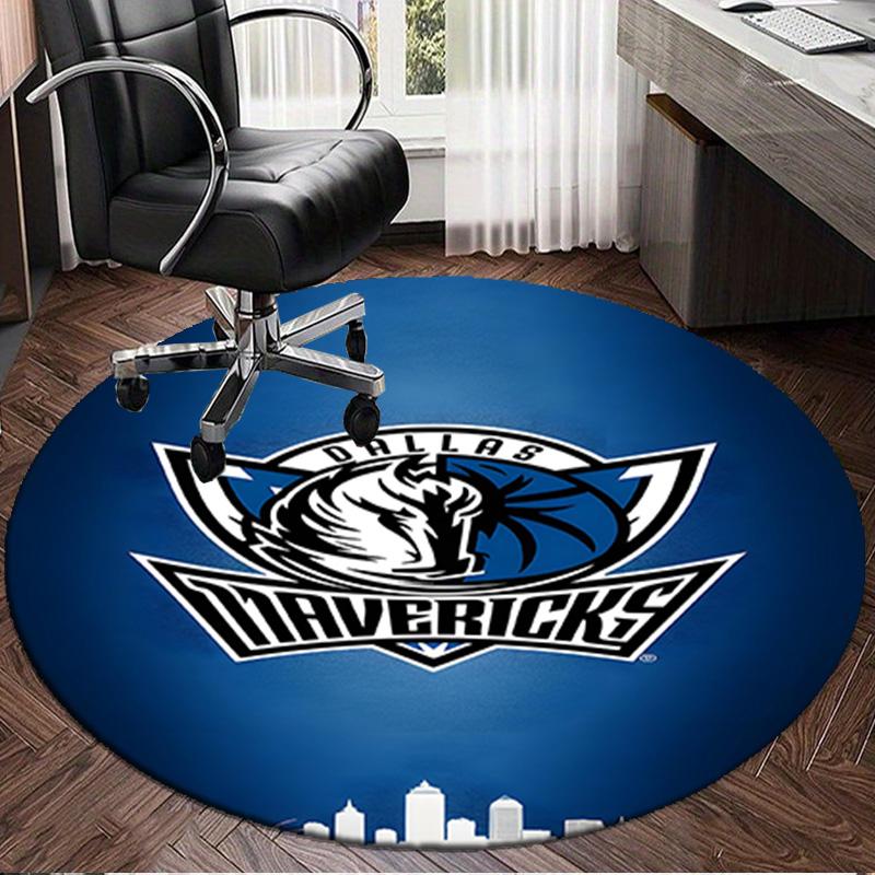 DALLAS BASKETBALL TEAM Round Rug for Livingroom,Bedroom, Palyroom, Chair Rug, Area rug, Circle Carpet, Large Size Fan Christmas gift