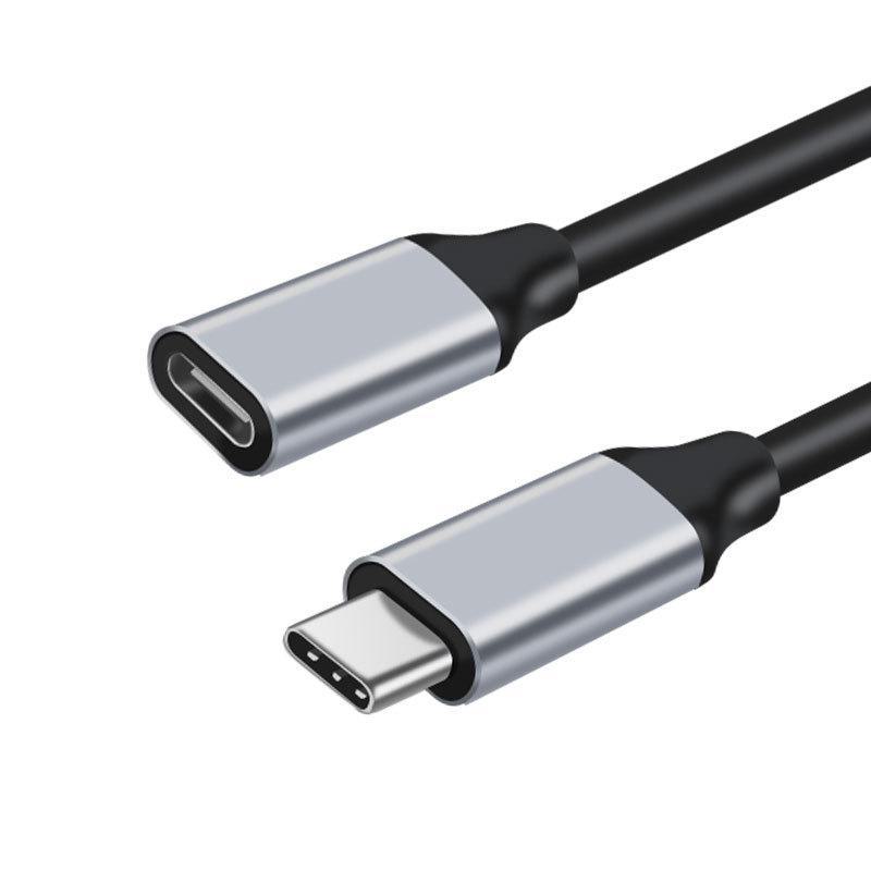 USB-C 3.1 Gen 2 Male To Female Elbow Video Dock Extension Cable, PD 100W