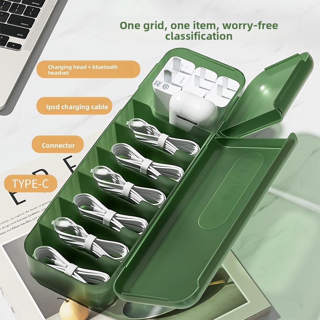 Multi Functional Desktop Miscellaneous Data Cable Storage Box
