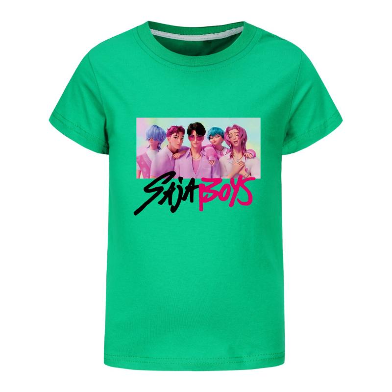 Children's Summer Cartoon Printed Short Sleeve T-Shirts Boys Comfortable Casual T-Shirts Versatile