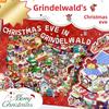 Christmas Eve 3D Landscape Stickers Extra Large Size with Tweezers Story Scene Sticker Grindelwald‘s Xmas Miniature Sticker Book