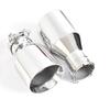 1PCS Double Wall Flat Thickness 1.2mm Stainless Steel Vehicle Refitting Universal Exhaust Tip Muffler Tail Throat Modification