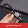 Creative Woven Rope Car Keychain - Cute Waist-Hanging Key Holder for Men & Women