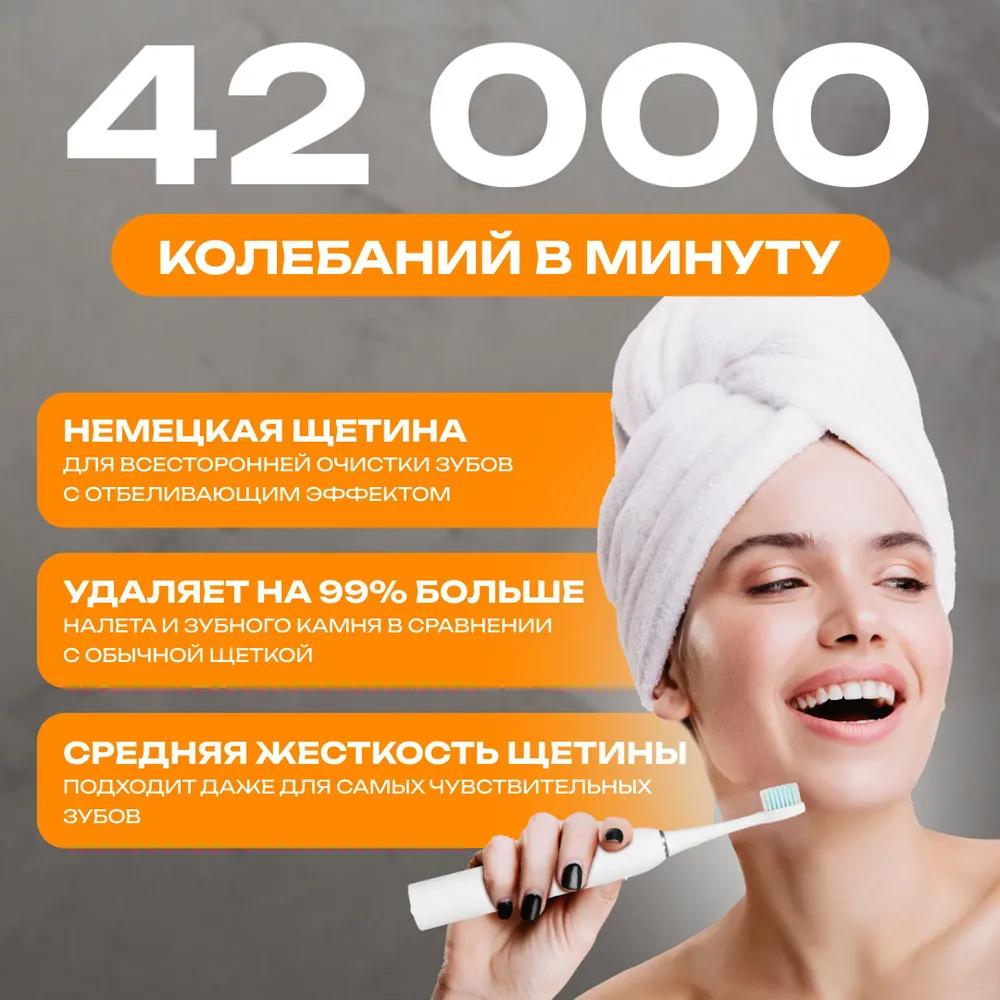 Electric toothbrush metallic gray, blue