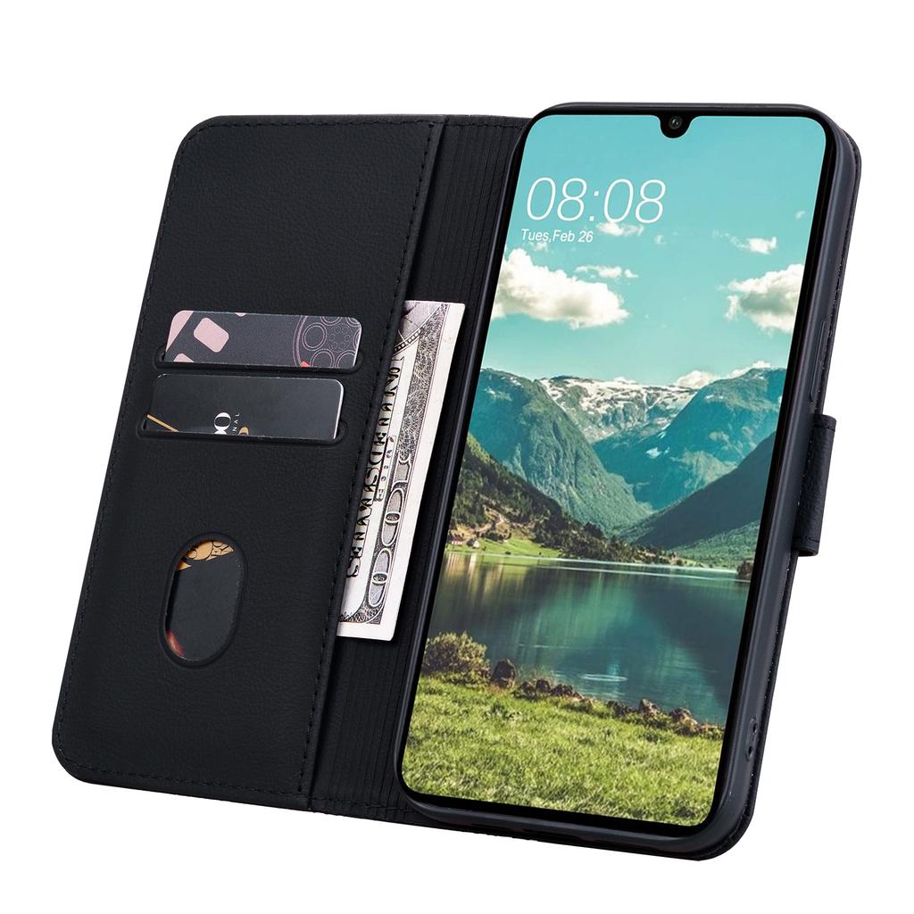 For Samsung Galaxy S24 FE Case Rhombus Pattern Leather Wallet Phone Cover