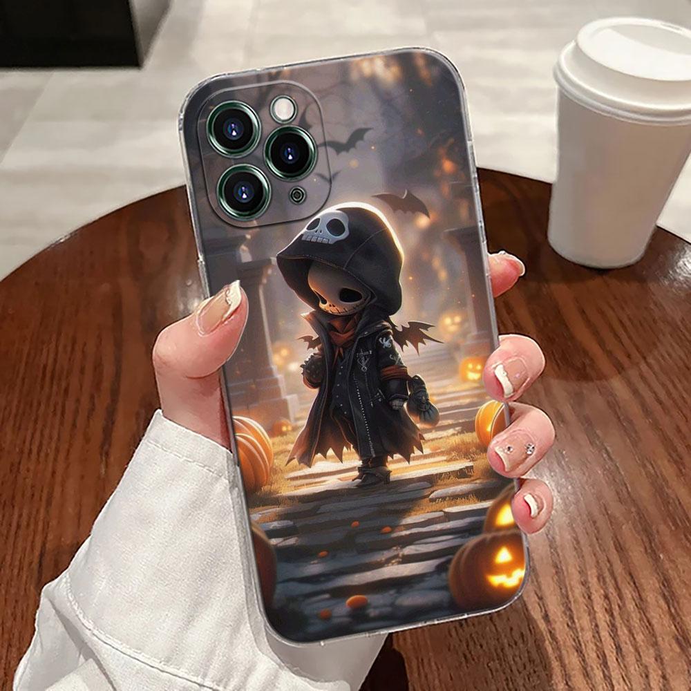 Phone Case For iPhone 17 Pro Max 17E 11 12 13 14 15 16 Pro Max Plus 17 Air 16E 7 Soft Cover Cute Baby Jack Skellington Halloween