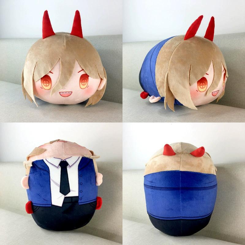 Chainsaw Man Product Makishima Shinji Power Angel Hayakawa Keychain Anime Peripheral Plush Doll Cushion Pillow Cute Pillow