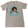 Maglietta Unisex Retro Bob Ross No Mistakes Just Happy Accidents Regalo Per Fan S5XL T-Shirt Unisex
