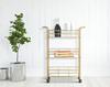 Glam Retro Trolley. Cm 60X30,5X80