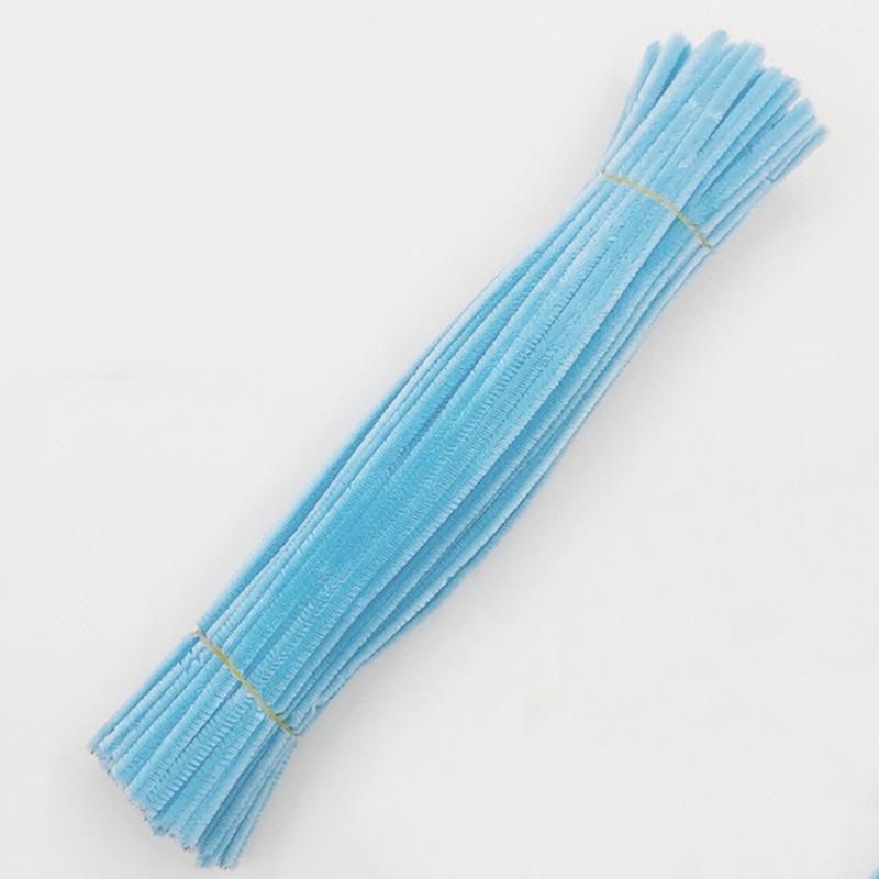 100pc Macaron Colored Torsion Bar, DIY Material Package With Simulated Plush Folding Strips, Handmade Flower Materials