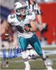 WES WELKER MIAMI DOLPHINS ACTION SIGNIERT 8x10