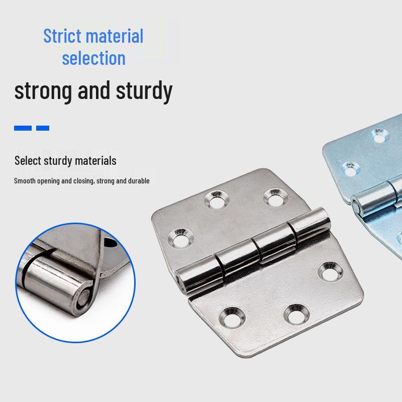 Stainless Steel Electric Control Box Hinge HT3116, Foldable Six-Hole Oven Door, Load-Bearing Living Hinge. Iron Galvanized M4