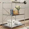 Japanese Stainless Steel Multi-Layer Corner Shelf, Floor Stand for Kitchen Storage, Multifunctional Space-Saving Rack for Home