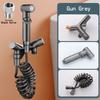 HLK Brass Bidet with Modern Vertical Spray Gun Wall-Mounted for Kitchen Hotel Bathroom Use Easy Installation