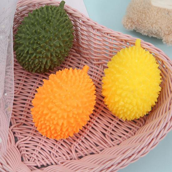 Stressabbau-Spielzeug Realistisches Durian-Quetschspielzeug, Linderung Falsche Tragbare Fokus-Weiche Dehnbare Simulierte Frucht-Sensorikball für Erwachsene Kinder