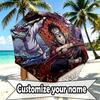 Custom Name Personalized Demon Slayer Anime Print Umbrella, Auto Open Close, 8‑Rib Sturdy Frame, Commute Camping Hiking Use, Birthday Gift
