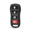 KEYYOU Modified Flip Key For Nissan Infiniti Xterra Frontier Muranon PATHFINDER TITAN Fob 4 Buttons Car Remote Key Shell Case