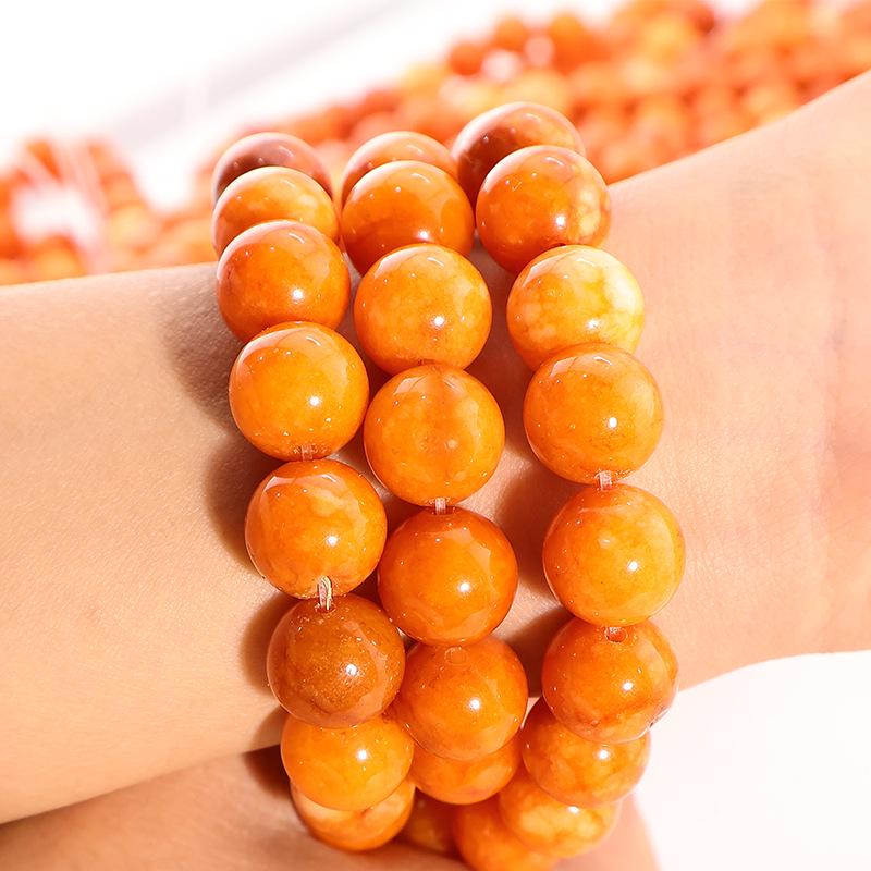 Natural Stone Crystal Beads: Round Beads for Jewelry - Colored Necklaces, Bracelets, Pendants DIY Accessories