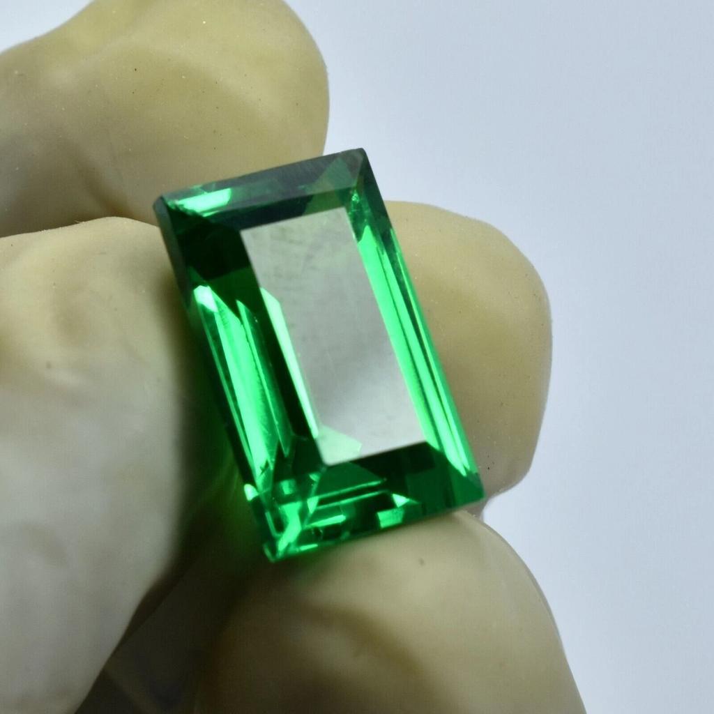 Natural Tsavorite Garnet Green 9-10 Ct Baguette Cut Certified Stunning Gemstone