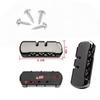 2Sets 3 Digits Luggage Lock Zinc Alloy Lock Catch Plastic Frosted Appearance Suitcase Password Security Lock With Screws