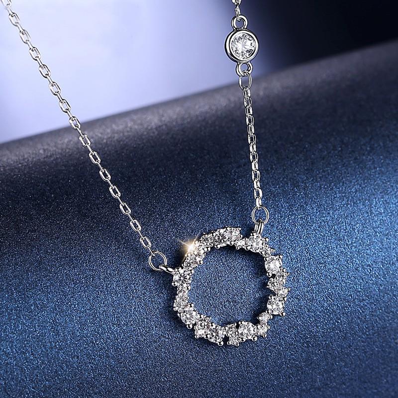 Korean Drama 'Legend of the Blue Sea' Clavicle Necklace: High-End, Super Fairy Full Diamond Pendant for Female Students