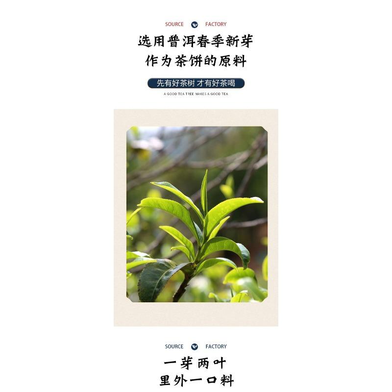 357g Ciasto herbaciane Yunnan Pu'er Brązowa górska surowa herbata Starożytne drzewo Yunnan Ciasto herbaciane