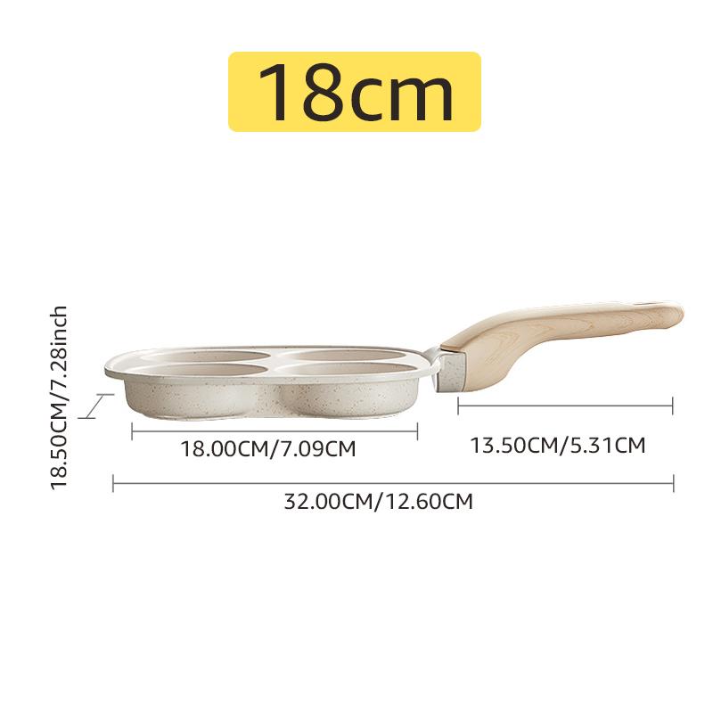 

COOKER KING 4 Cups Fried Egg Pan Nonstick Aluminum Omelette Pancake Frying Pan