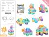 English Version Children Build Houses Square Building Blocks Kindergarten 3-6 Years Old Educational Enlightenment Assembling Toys